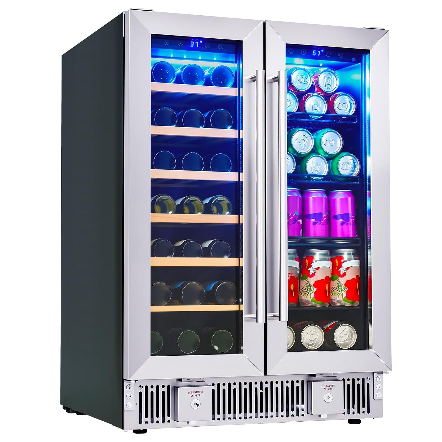 Wine Beer Dual Zone - Refrigerador de Bebidas, Geladeira de Vinho