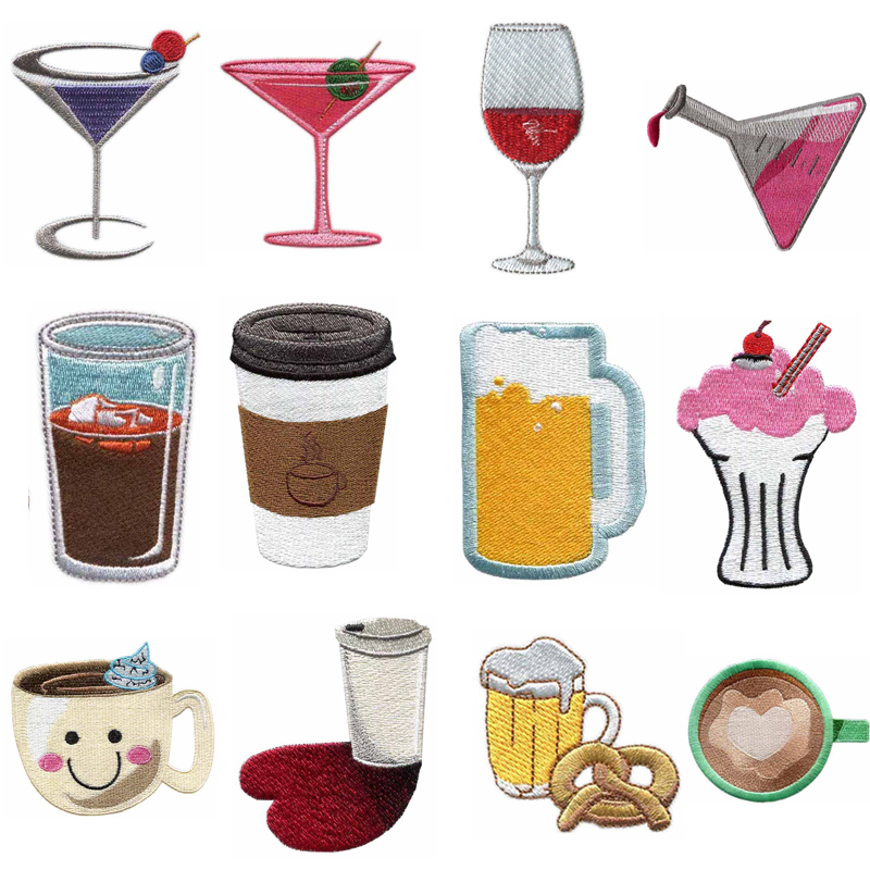Patches bordados termocolantes - Wine Beer Hat avaliação e preço