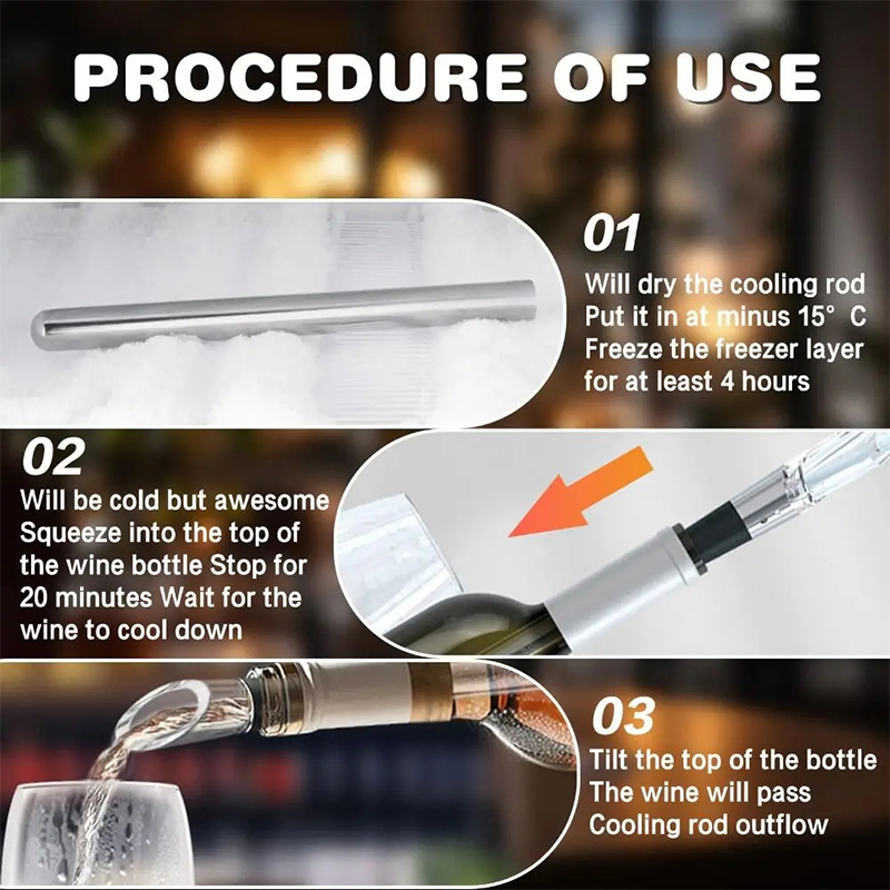 Bastão de aço inoxidável para  - Wine Aerator Pour avaliação e preço